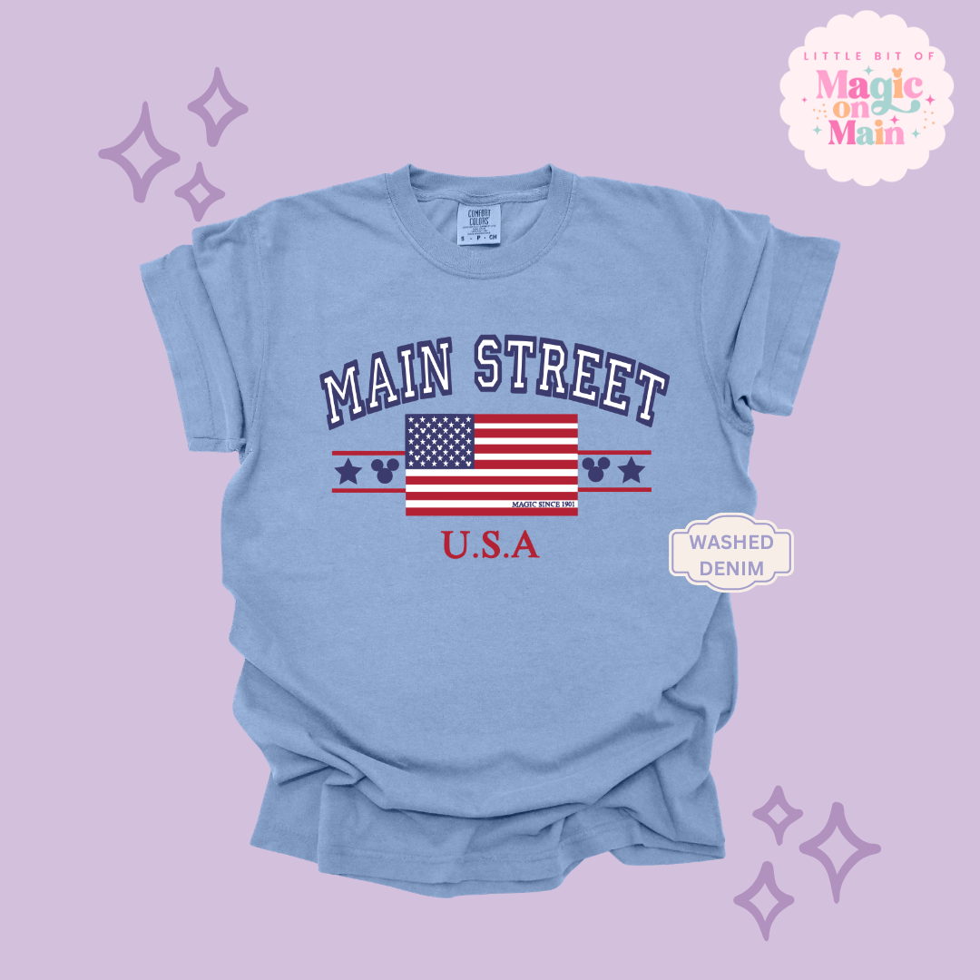 PRINTED MAIN STREET USA - EXCLUSIVE TO MoM - ADULT T-SHIRT 10063