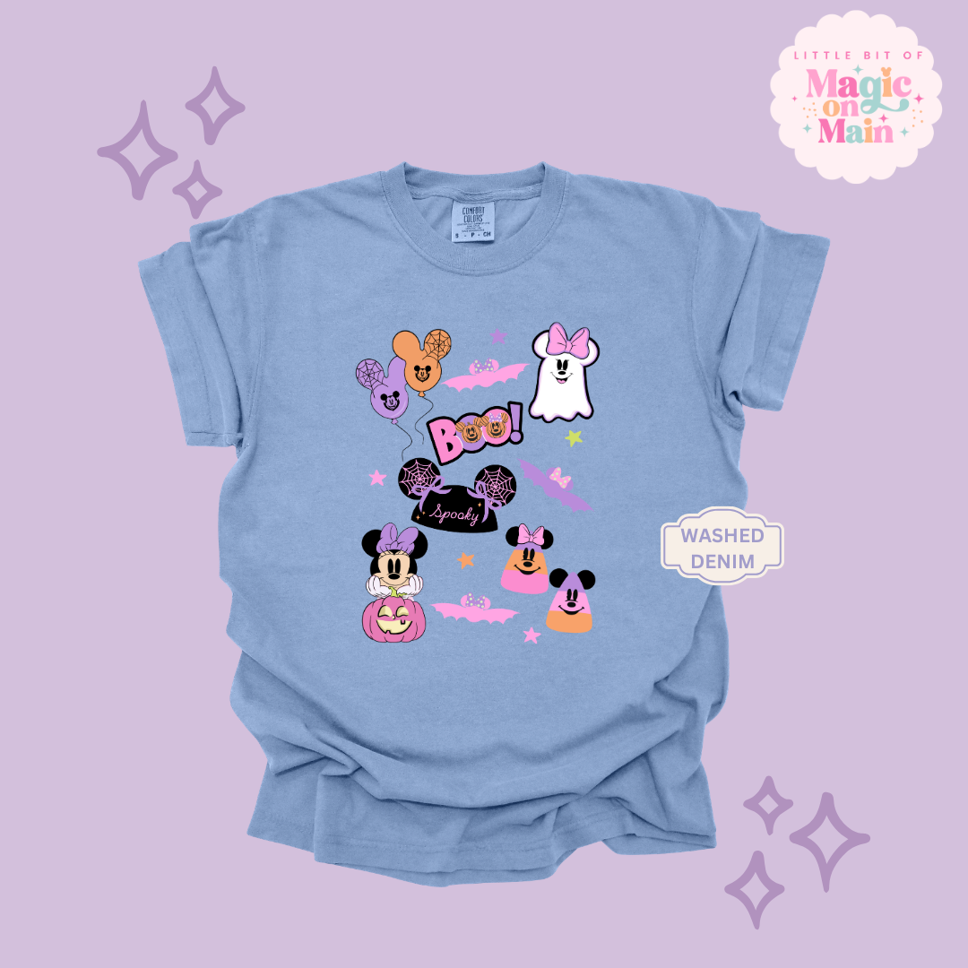 PRINTED GHOULY HALLOWEEN - EXCLUSIVE TO MoM - ADULT T-SHIRT 10059