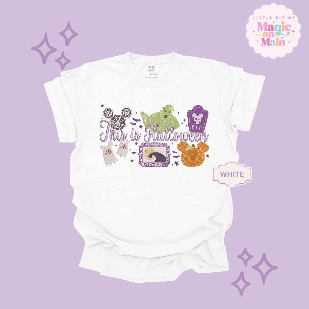 EMBROIDERED THIS IS HALLOWEEN - EXCLUSIVE TO MoM- ADULT T-SHIRT