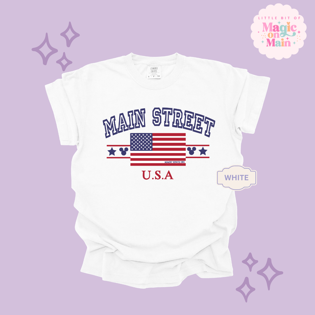 PRINTED MAIN STREET USA - EXCLUSIVE TO MoM - ADULT T-SHIRT 10063