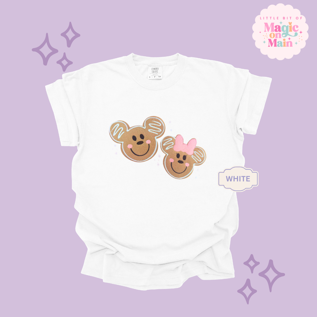 EMBROIDERED GINGERBREAD - EXCLUSIVE TO MoM- ADULT T-SHIRT