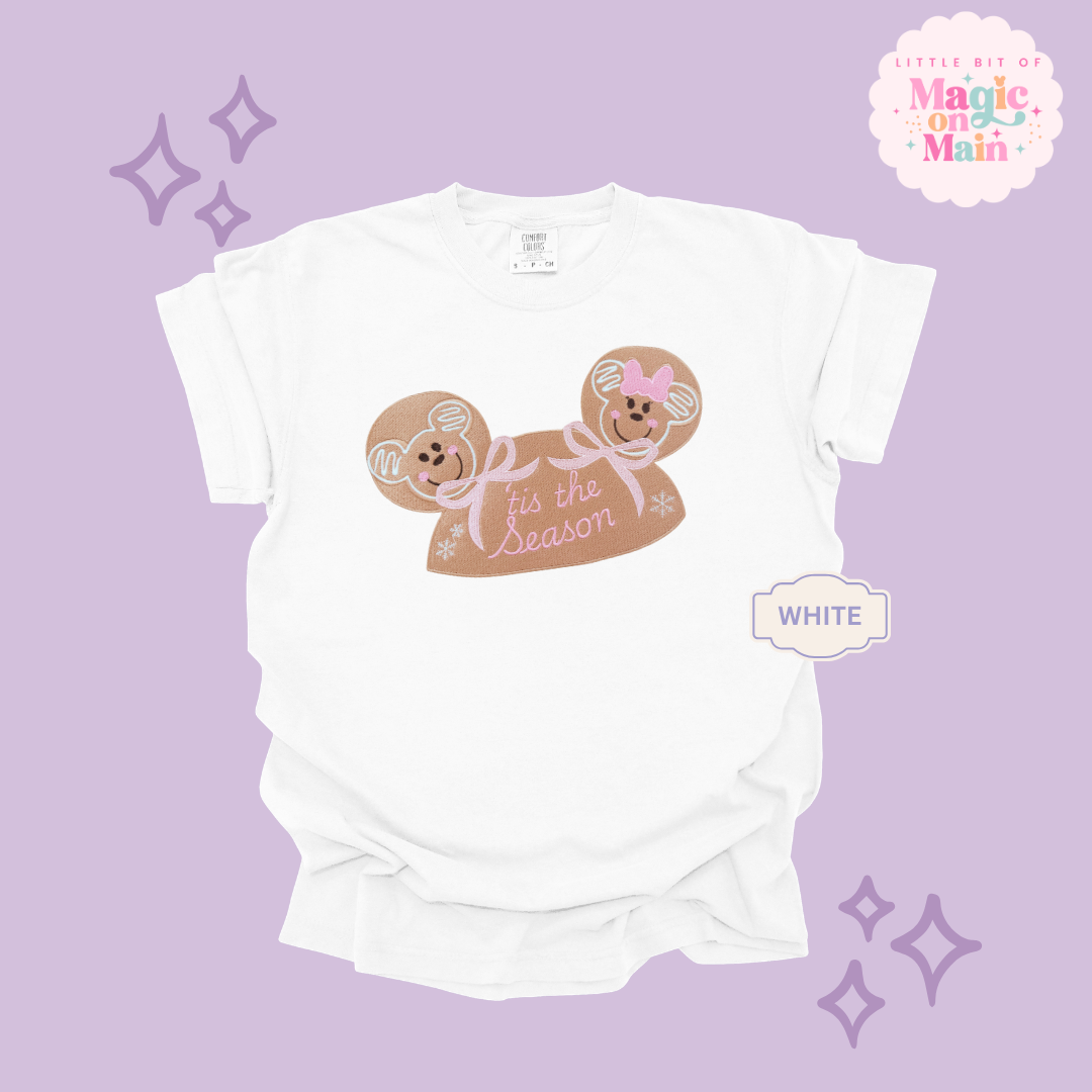 EMBROIDERED GINGERBREAD HOLIDAY HAT - EXCLUSIVE TO MoM- ADULT T-SHIRT