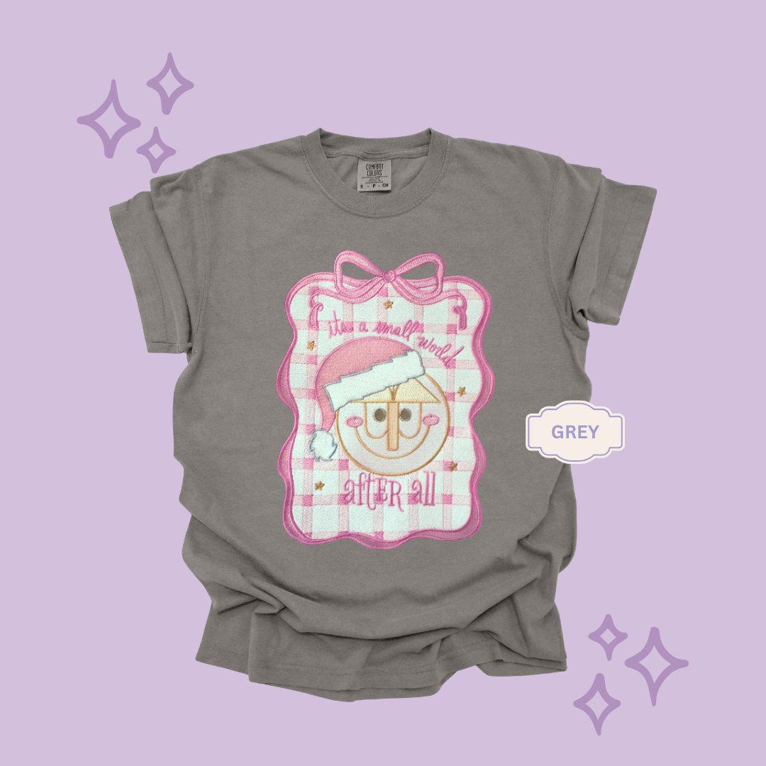 EMBROIDERED SML WORLD COQUETTE - EXCLUSIVE TO MoM- ADULT T-SHIRT