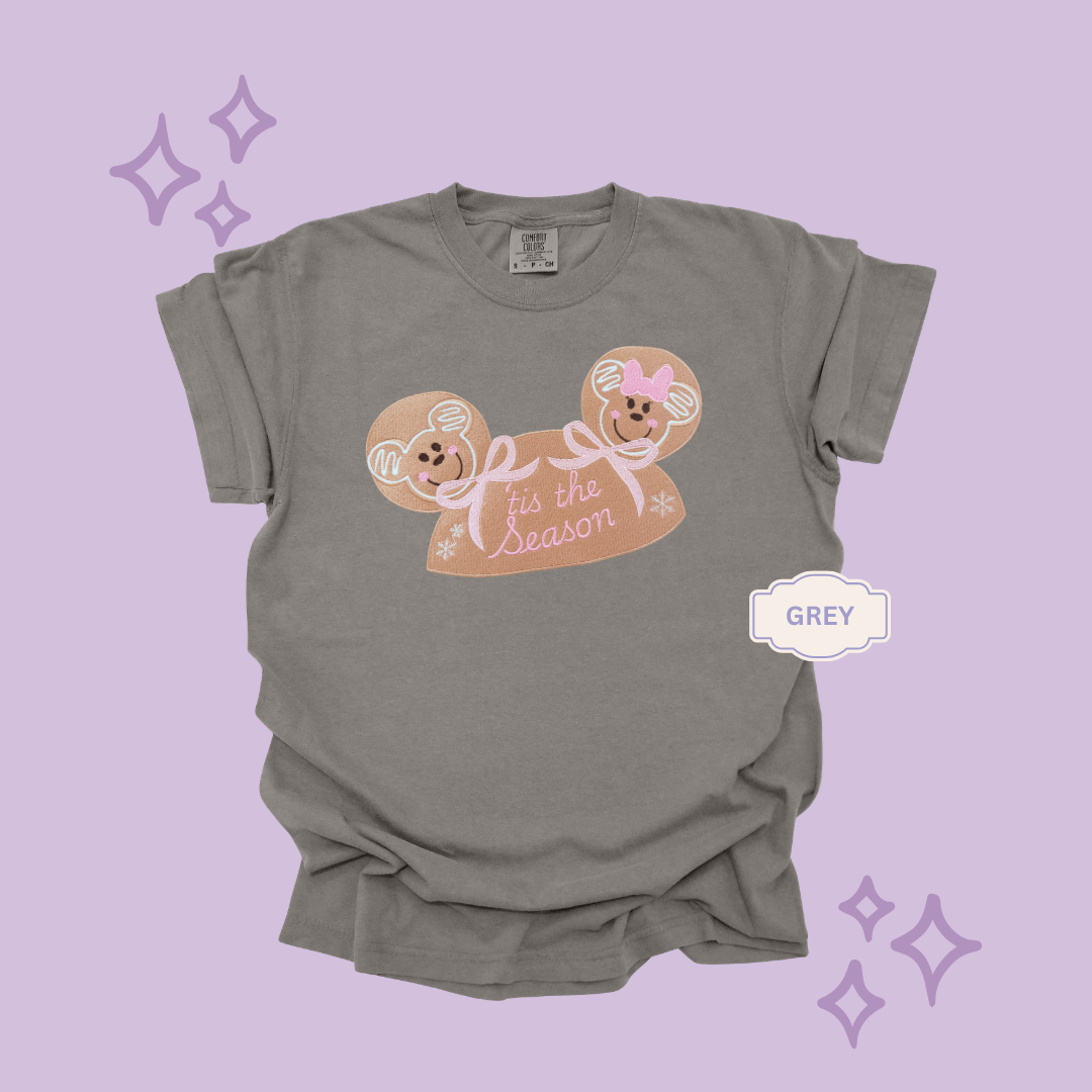 EMBROIDERED GINGERBREAD HOLIDAY HAT - EXCLUSIVE TO MoM- ADULT T-SHIRT