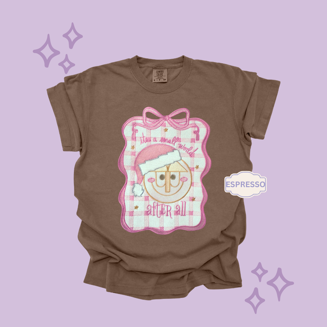 EMBROIDERED SML WORLD COQUETTE - EXCLUSIVE TO MoM- ADULT T-SHIRT