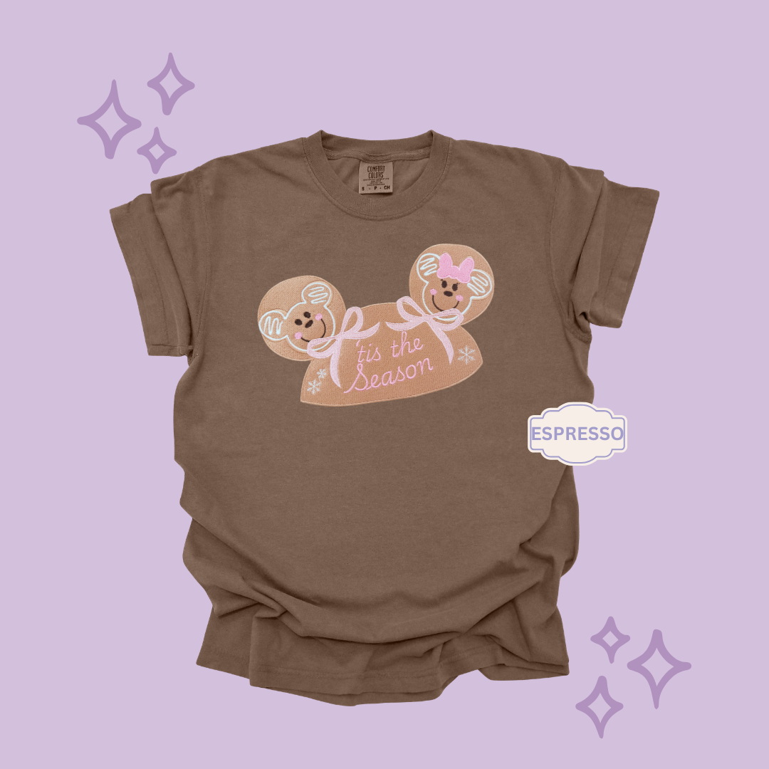 EMBROIDERED GINGERBREAD HOLIDAY HAT - EXCLUSIVE TO MoM- ADULT T-SHIRT