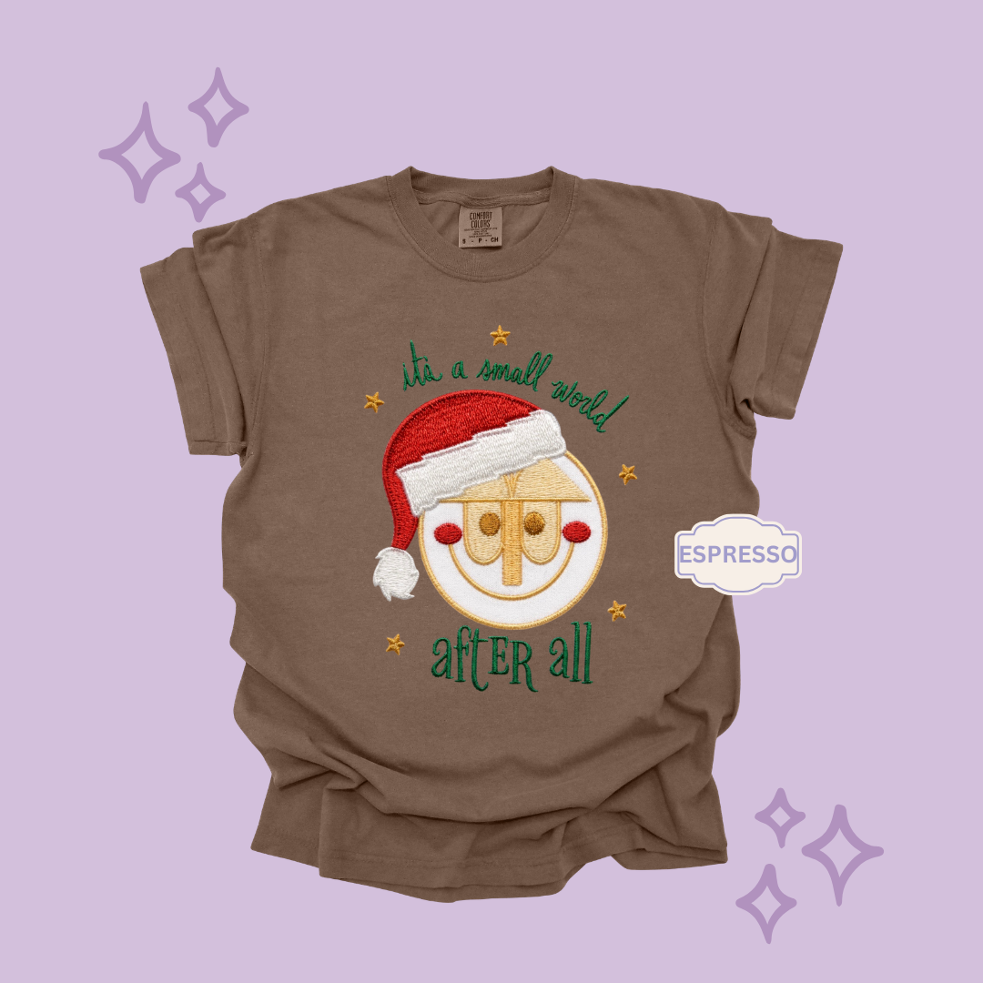 EMBROIDERED SML WORLD - EXCLUSIVE TO MoM- ADULT T-SHIRT