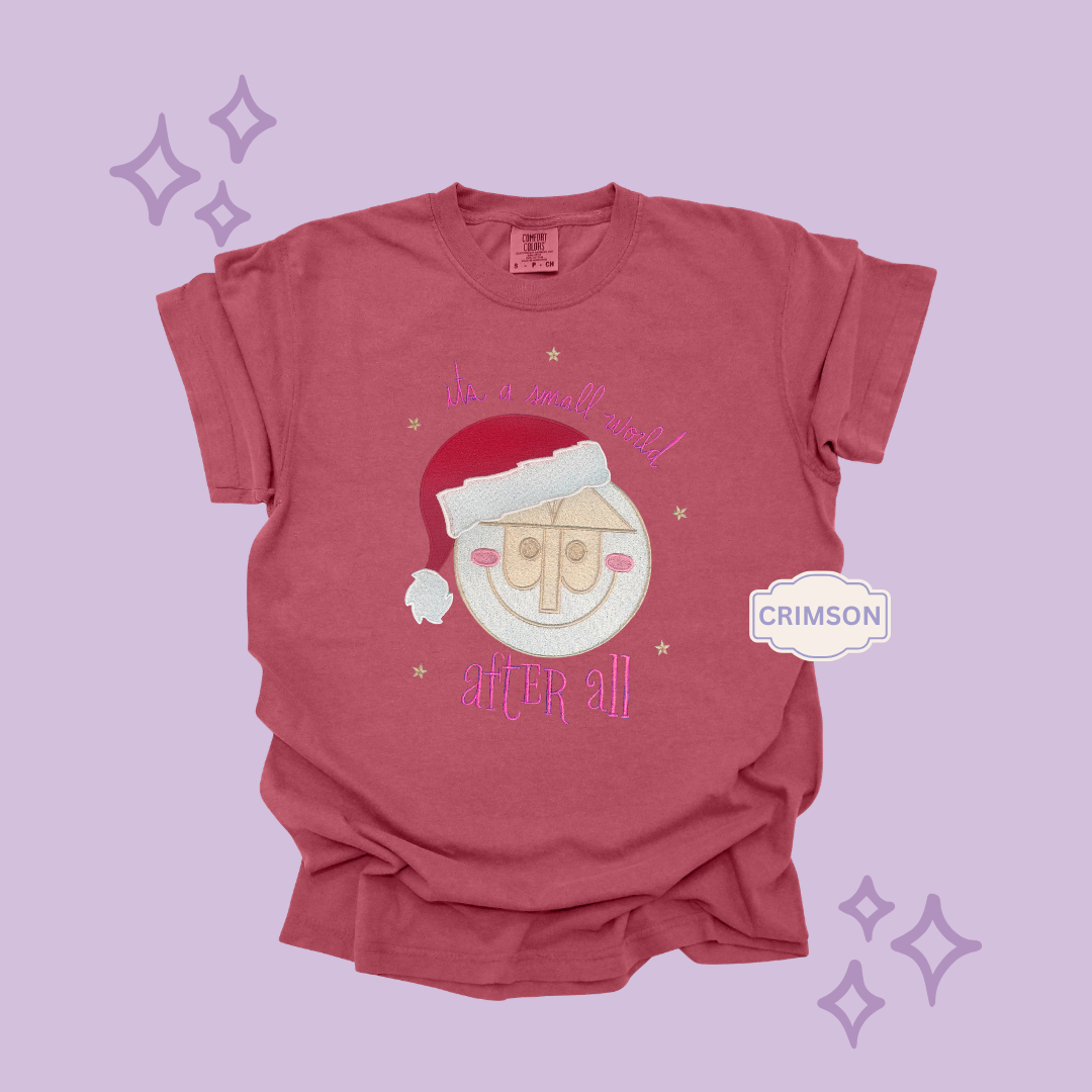 EMBROIDERED SML WORLD - EXCLUSIVE TO MoM- ADULT T-SHIRT