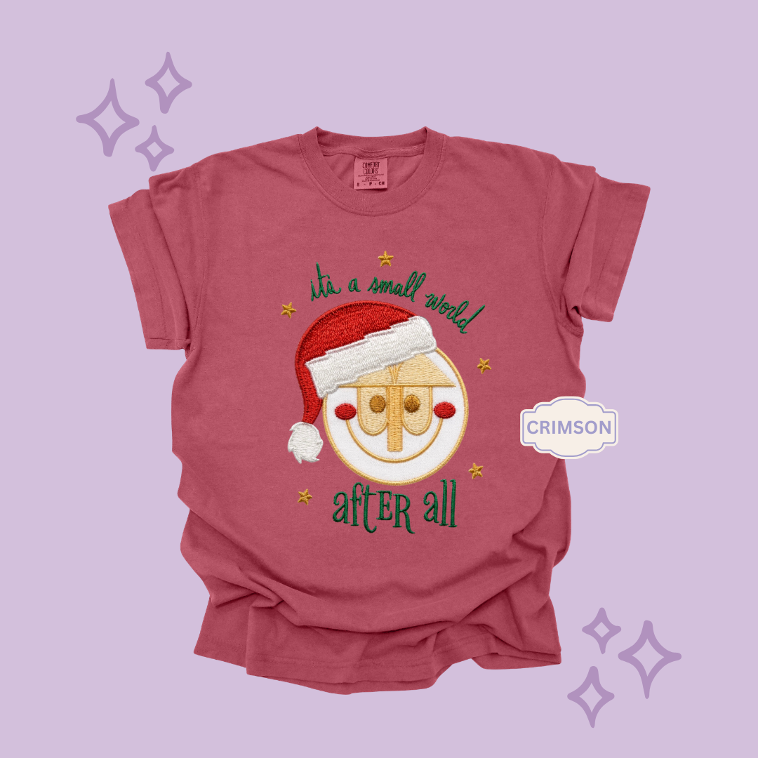 EMBROIDERED SML WORLD - EXCLUSIVE TO MoM- ADULT T-SHIRT