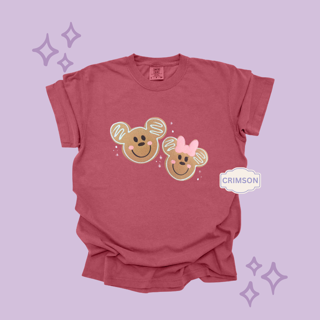 EMBROIDERED GINGERBREAD - EXCLUSIVE TO MoM- ADULT T-SHIRT