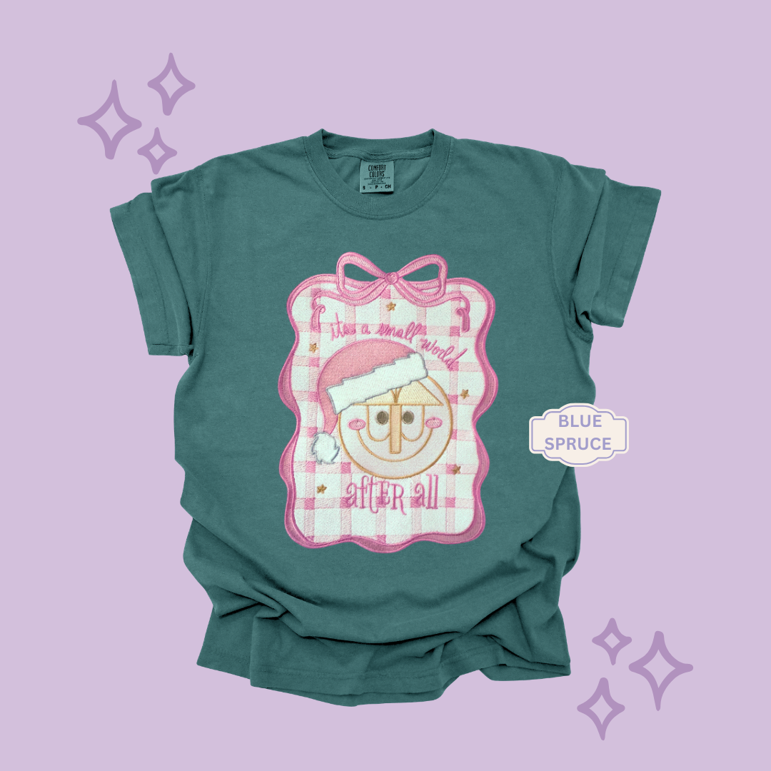 EMBROIDERED SML WORLD COQUETTE - EXCLUSIVE TO MoM- ADULT T-SHIRT