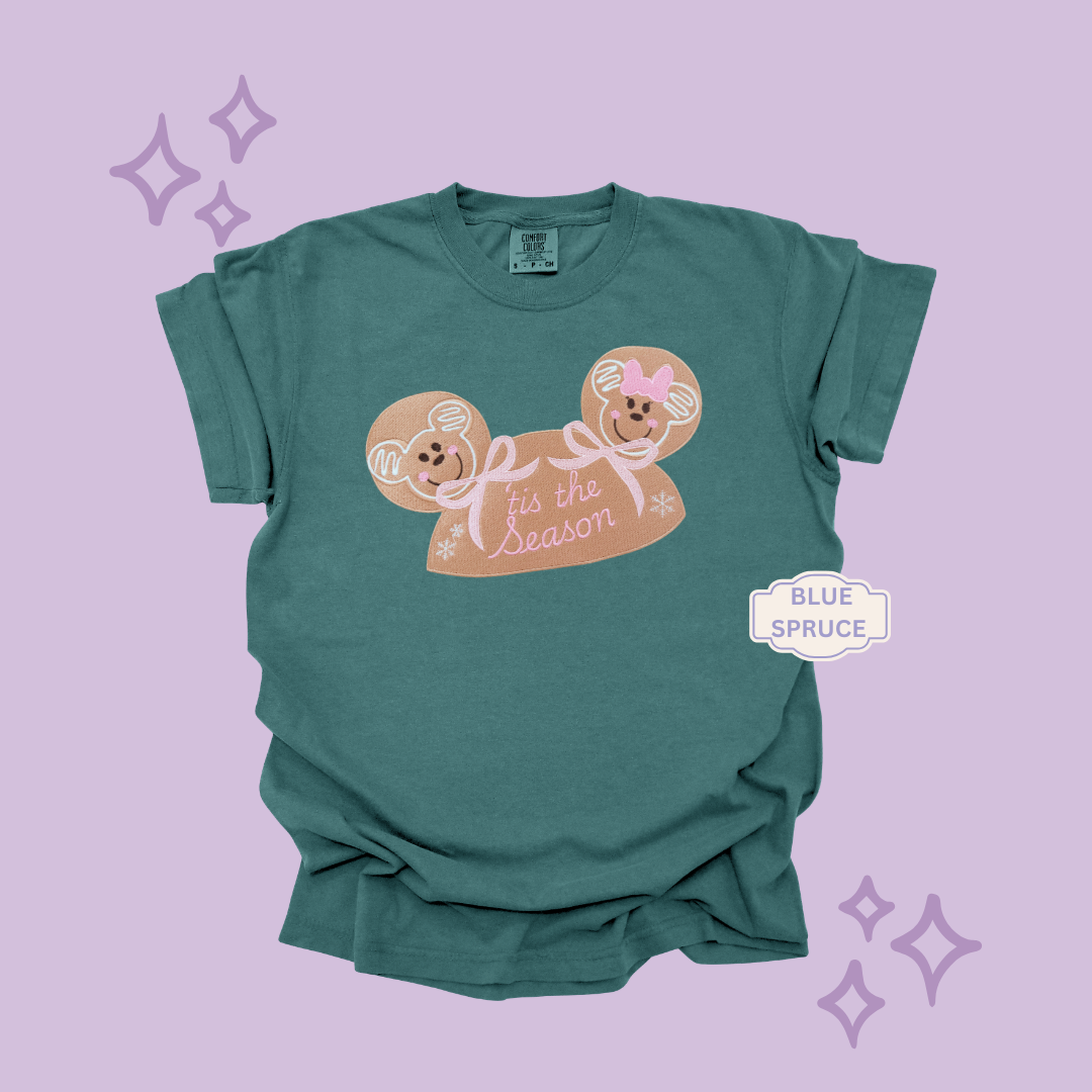 EMBROIDERED GINGERBREAD HOLIDAY HAT - EXCLUSIVE TO MoM- ADULT T-SHIRT