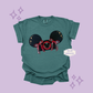 EMBROIDERED APPLIQUE HOLIDAY HAT - EXCLUSIVE TO MoM- ADULT T-SHIRT