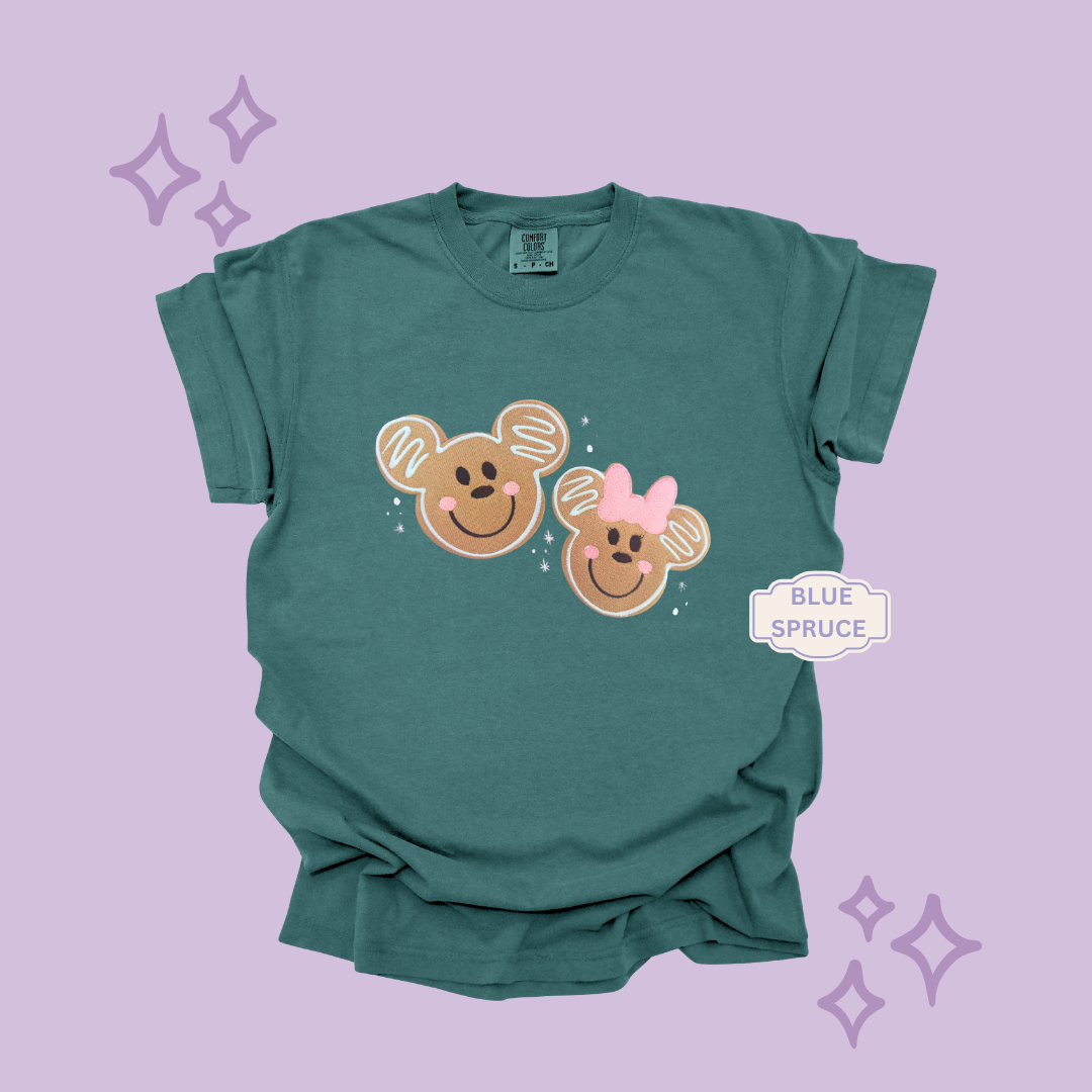 EMBROIDERED GINGERBREAD - EXCLUSIVE TO MoM- ADULT T-SHIRT