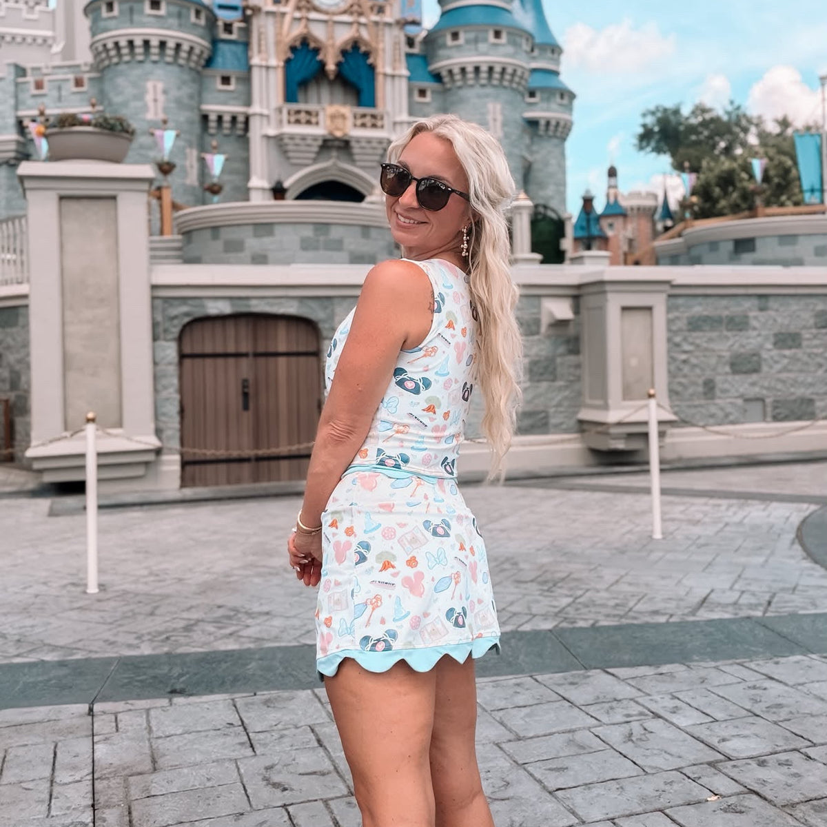 WDW GIRLIE - TWO PIECE SCALLOPED DRESS SET - EXCLUSIVE TO MoM