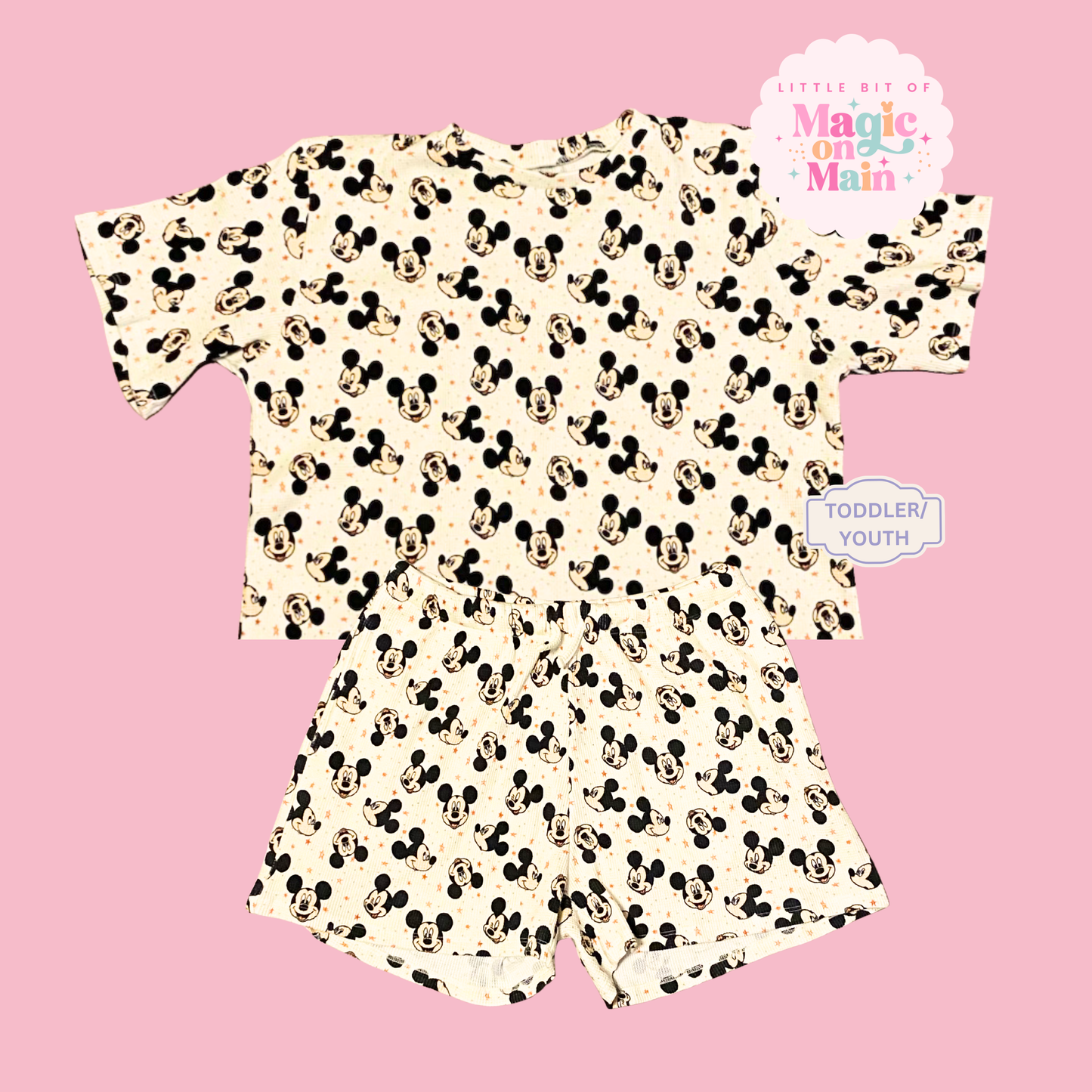 RTS MCKY STARS - HEAVYWEIGHT COTTON WAFFLE KNIT LOUNGEWEAR (10035)