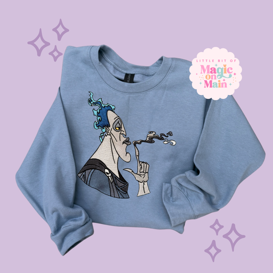 EMBROIDERED HADES - ADULT SWEATSHIRT