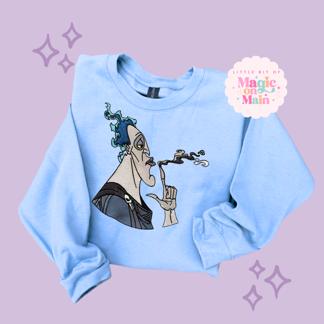 EMBROIDERED HADES - ADULT SWEATSHIRT