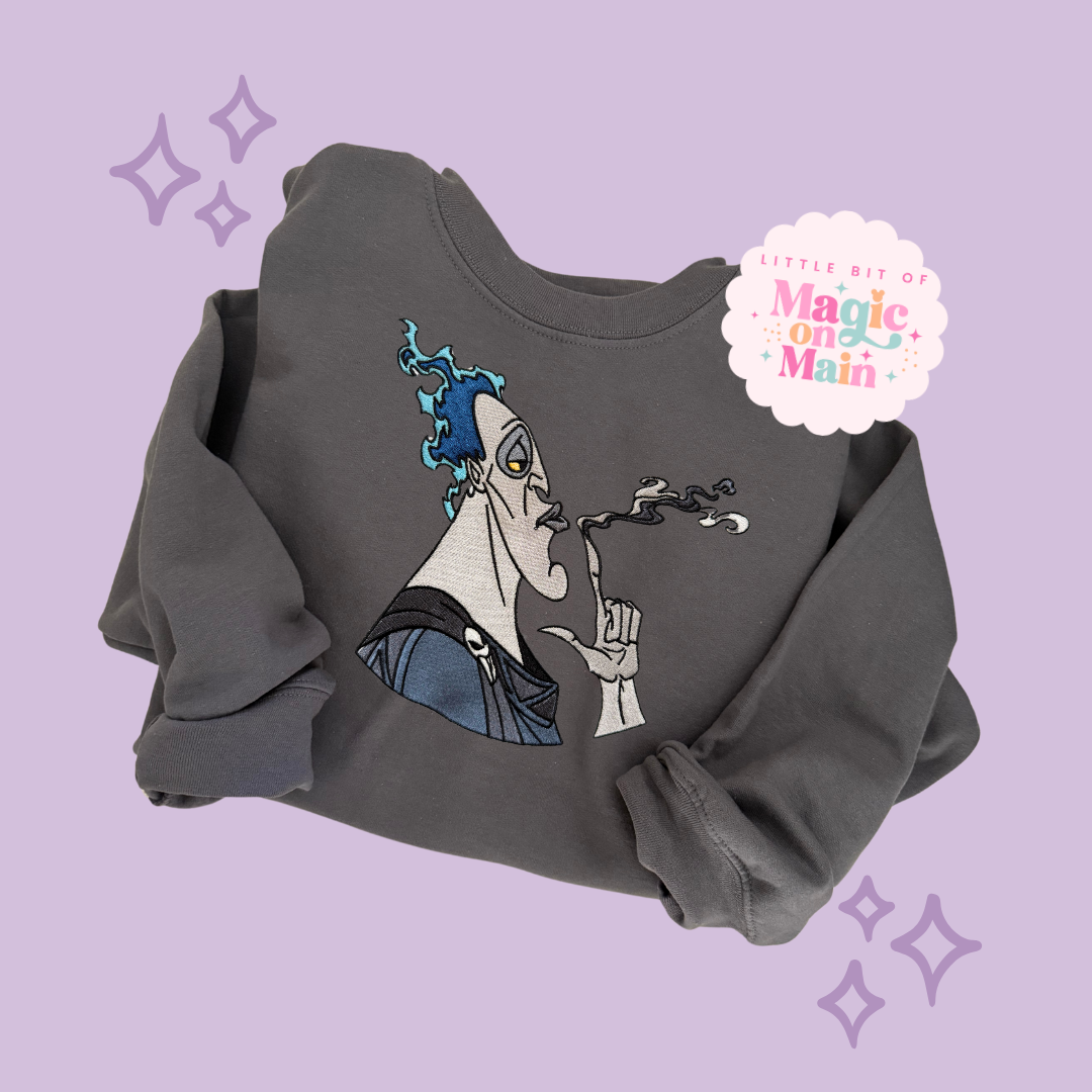 EMBROIDERED HADES - ADULT SWEATSHIRT