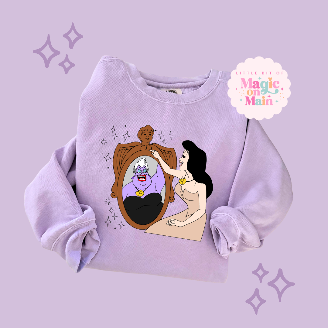 PRINTED VANESSA MIRROR WITH SPARKLE - ADULT SWEATSHIRT