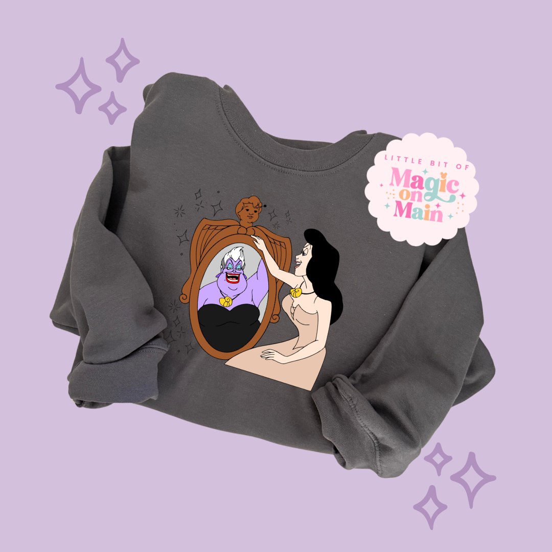 PRINTED VANESSA MIRROR WITH SPARKLE - ADULT SWEATSHIRT