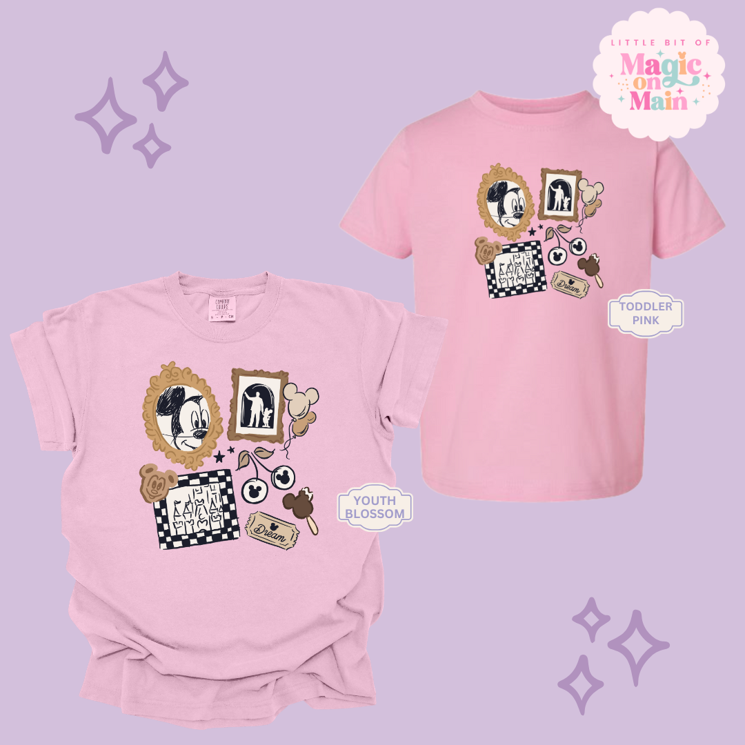 PRINTED NEUTRAL MICKEY - YOUTH/TODDLER