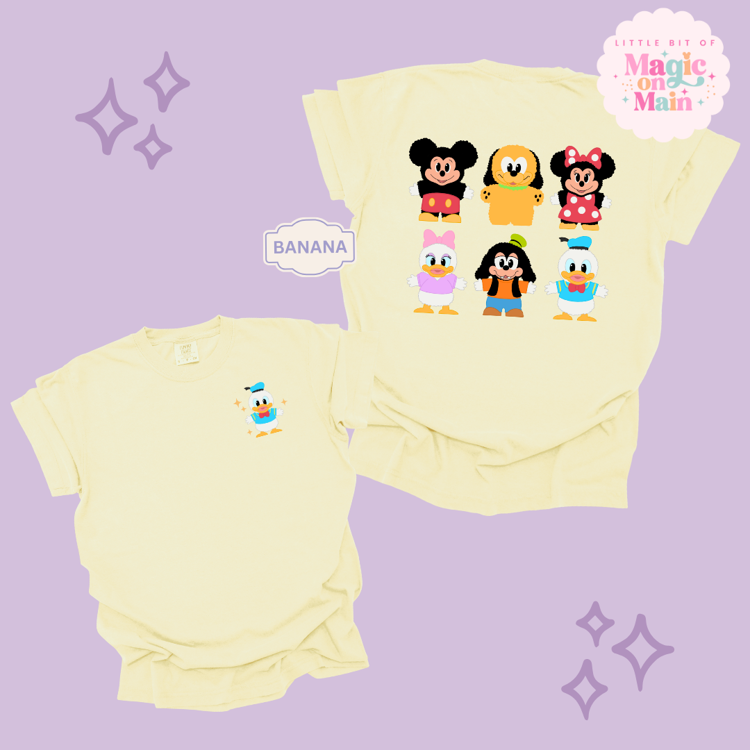 STUFFED CHARACTERS FRONT AND BACK PRINT - DONALD - ADULT T-SHIRT