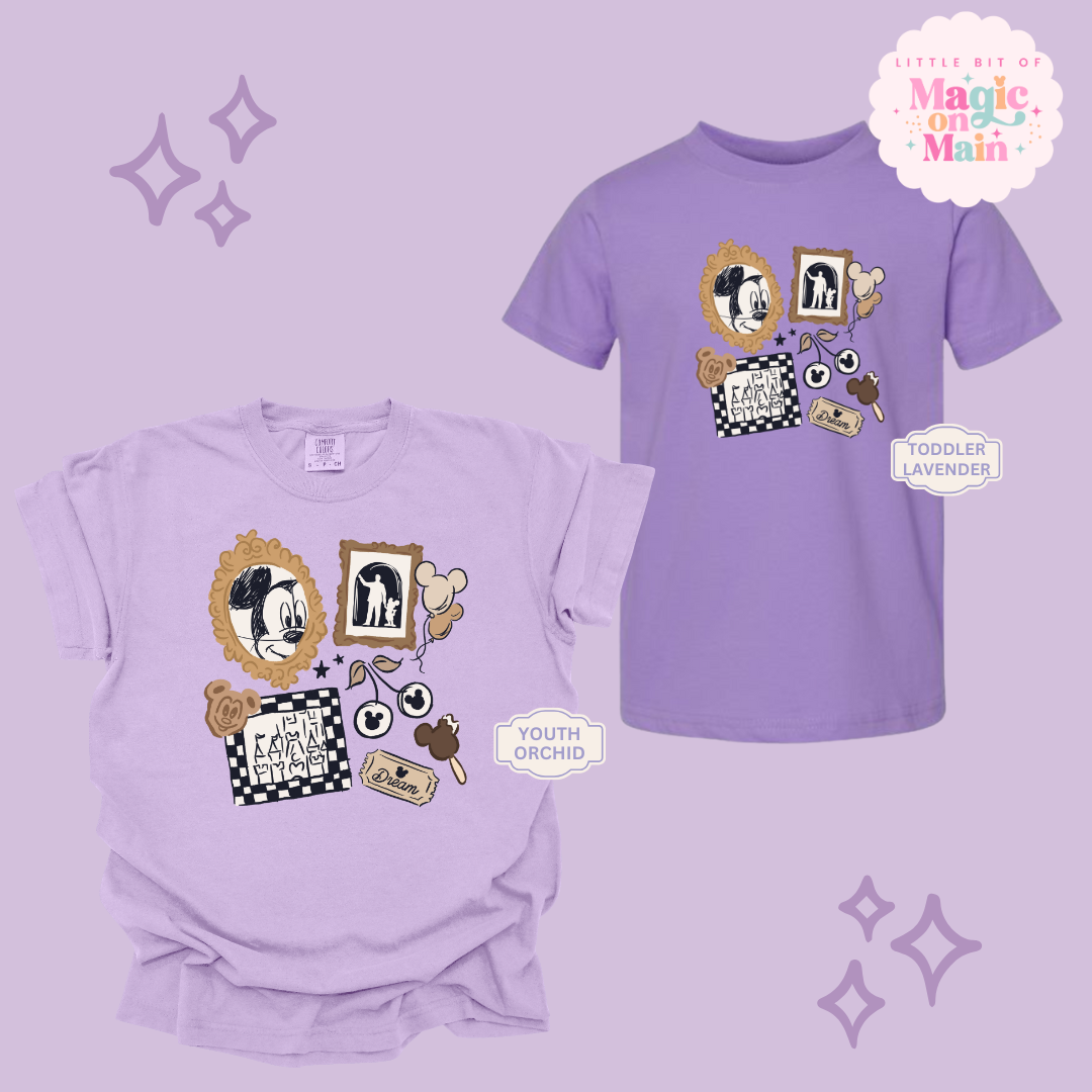 PRINTED NEUTRAL MICKEY - YOUTH/TODDLER