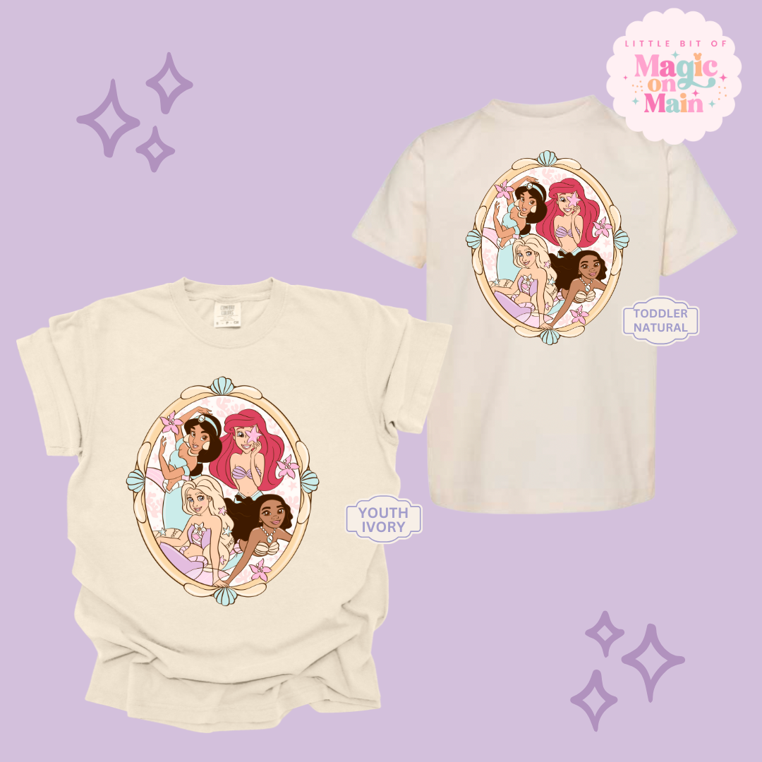 PRINTED MERMAID PRINCESSES - YOUTH/TODDLER