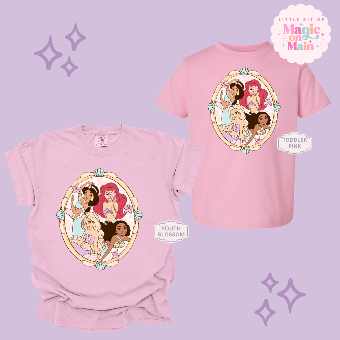 PRINTED MERMAID PRINCESSES - YOUTH/TODDLER
