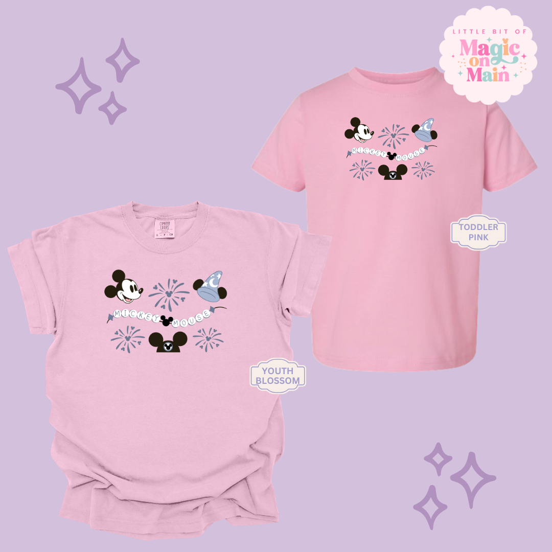 PRINTED BLUE MICKEY - YOUTH/TODDLER