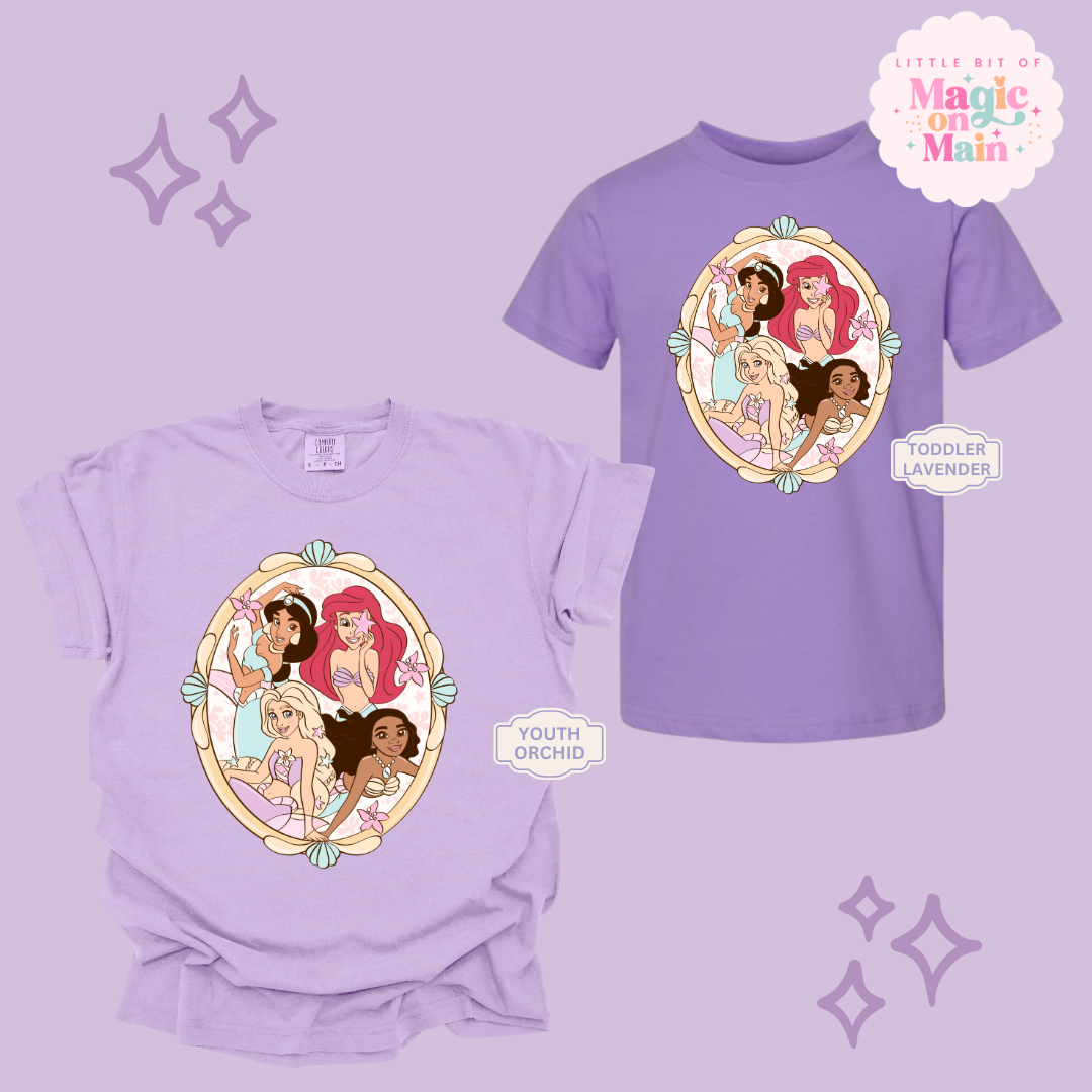 PRINTED MERMAID PRINCESSES - YOUTH/TODDLER