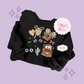 PRINTED BROWN TRUCK COQUETTE - ADULT SWEATSHIRT