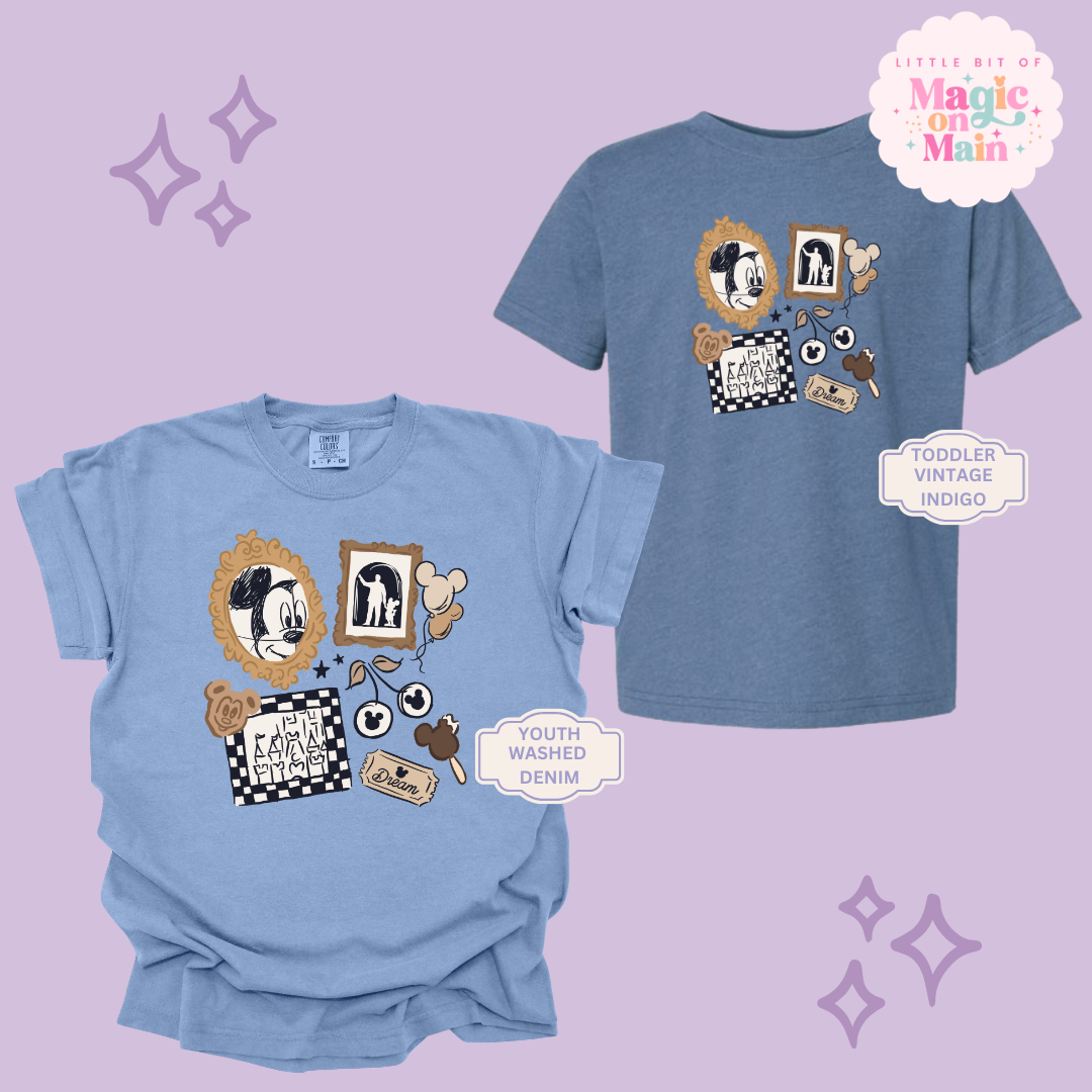 PRINTED NEUTRAL MICKEY - YOUTH/TODDLER