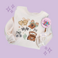 PRINTED BROWN TRUCK COQUETTE - ADULT SWEATSHIRT