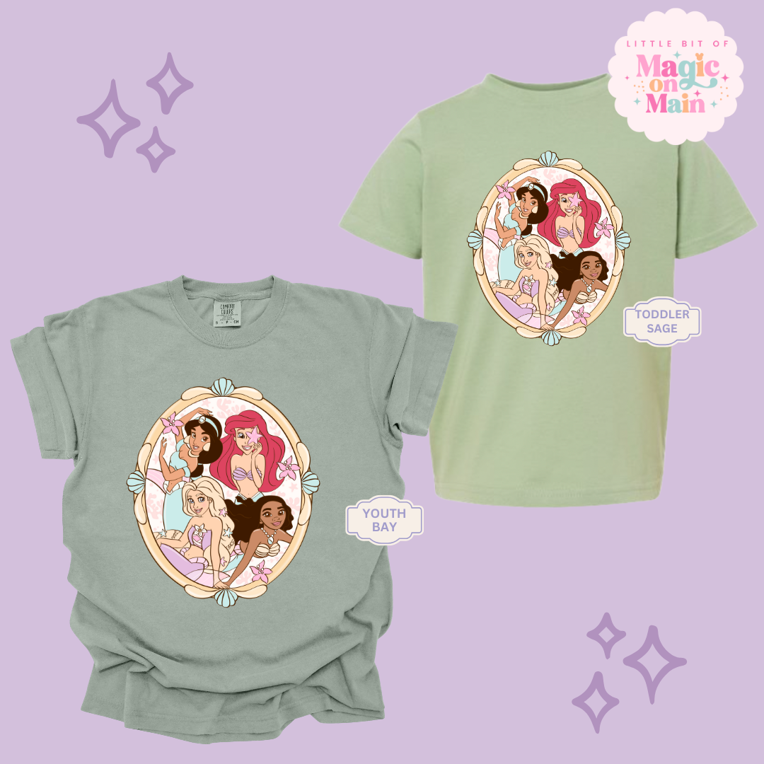 PRINTED MERMAID PRINCESSES - YOUTH/TODDLER