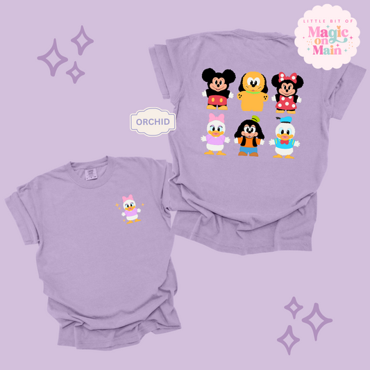 STUFFED CHARACTERS FRONT AND BACK PRINT - DAISY - ADULT T-SHIRT