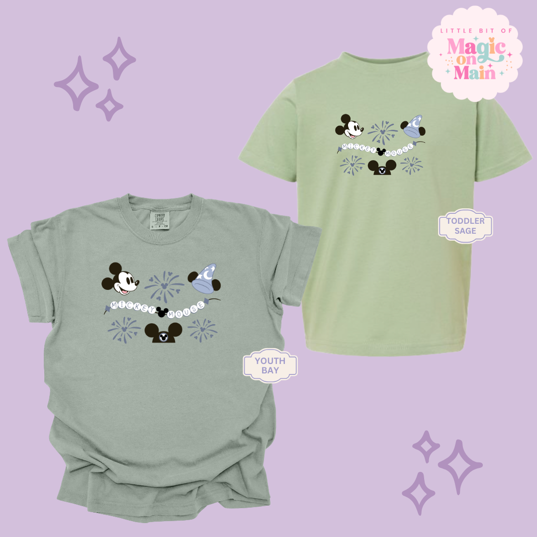 PRINTED BLUE MICKEY - YOUTH/TODDLER