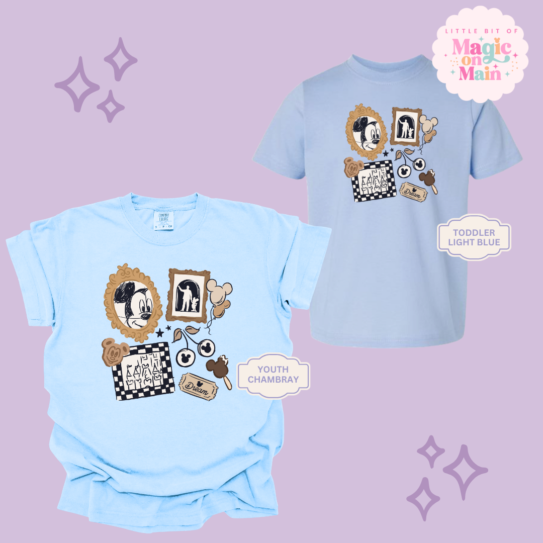 PRINTED NEUTRAL MICKEY - YOUTH/TODDLER