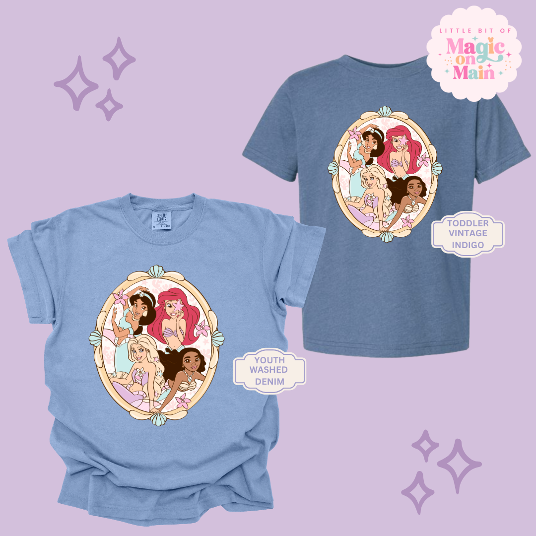 PRINTED MERMAID PRINCESSES - YOUTH/TODDLER