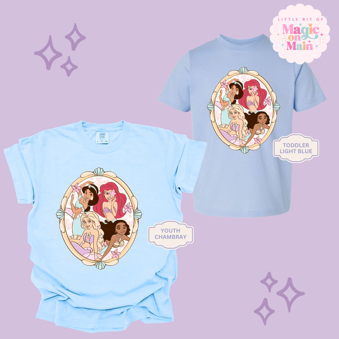 PRINTED MERMAID PRINCESSES - YOUTH/TODDLER