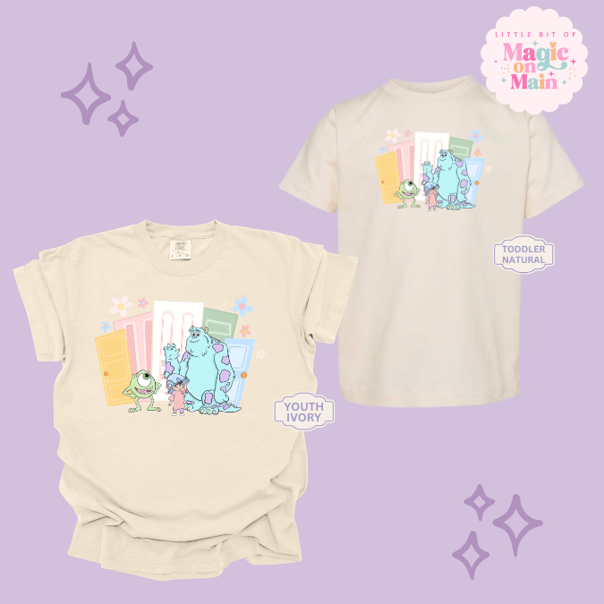 PRINTED MONSTER WITH FLOWERS - EXCLUSIVE TO MoM - YOUTH/TODDLER
