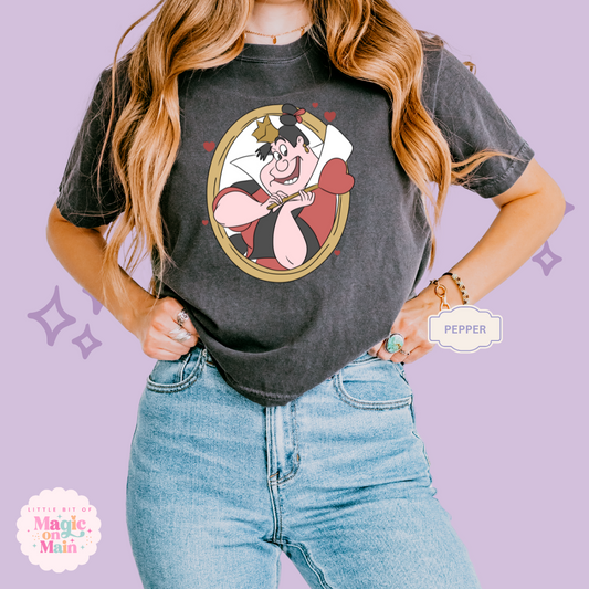 PRINTED QUEEN OF HEARTS  - EXCLUSIVE TO MoM - WOMENS BOXY T-SHIRT