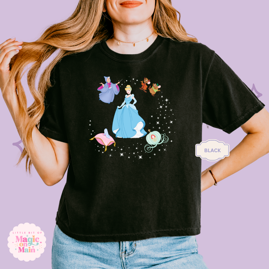 PRINTED CINDERELLA - EXCLUSIVE TO MoM - WOMENS BOXY T-SHIRT