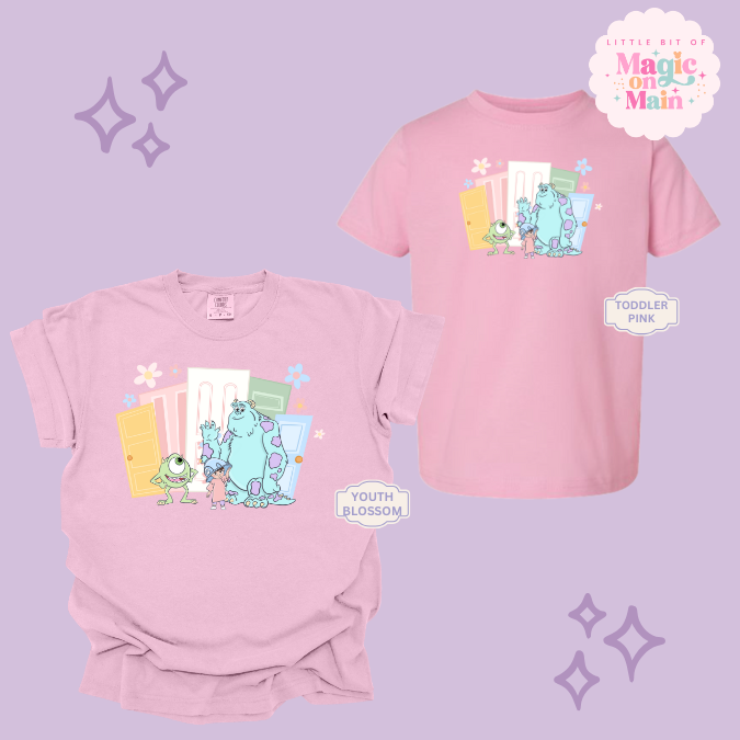 PRINTED MONSTER WITH FLOWERS - EXCLUSIVE TO MoM - YOUTH/TODDLER