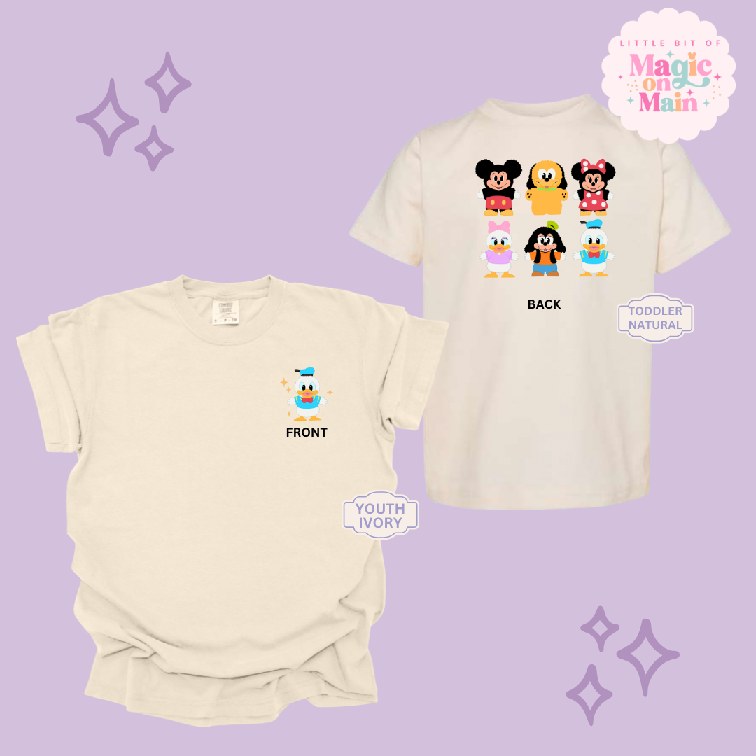 STUFFED CHARACTERS FRONT AND BACK PRINT - DONALD - YOUTH/TODDLER