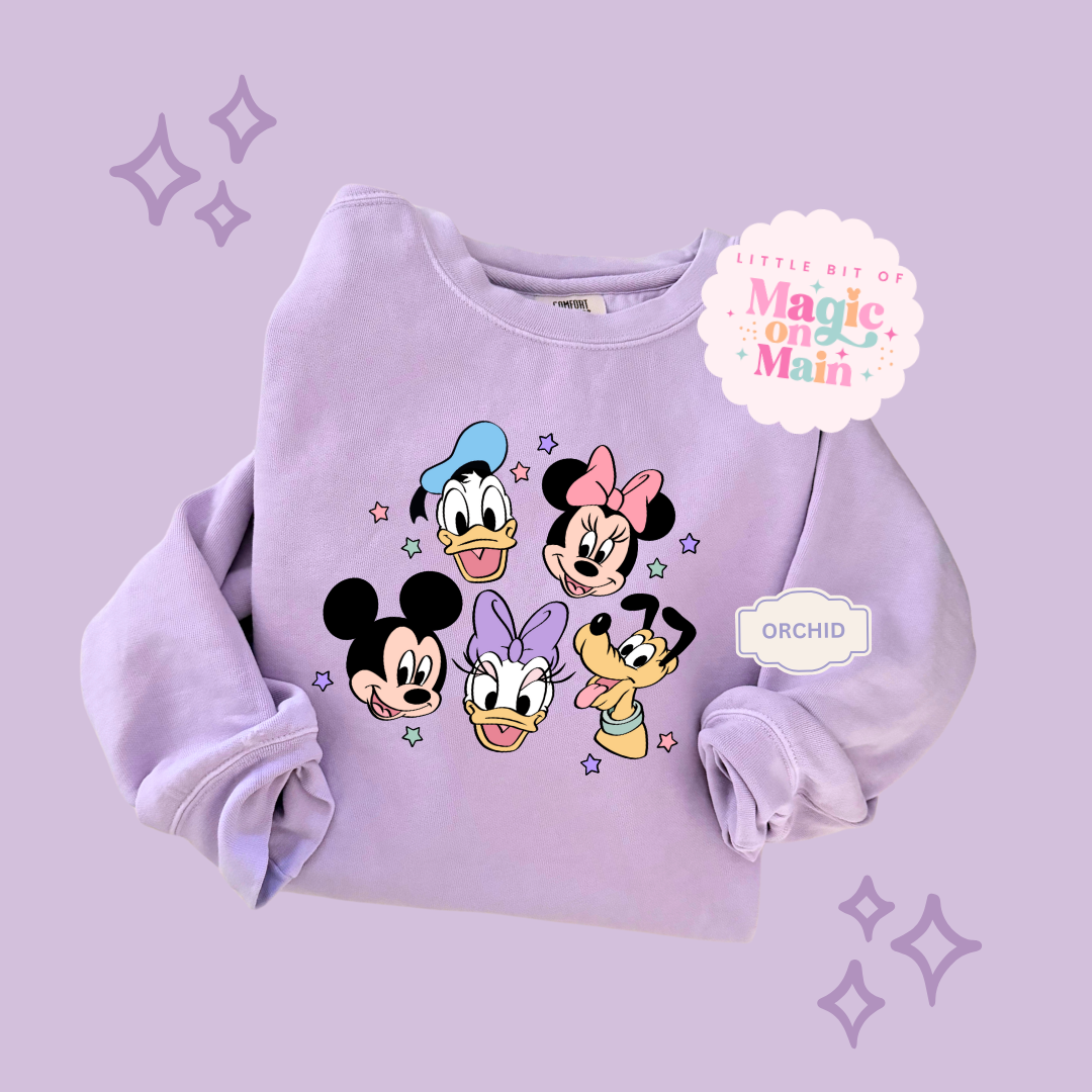 PRINTED MICKEY AND FRIENDS - ADULT SWEATSHIRT