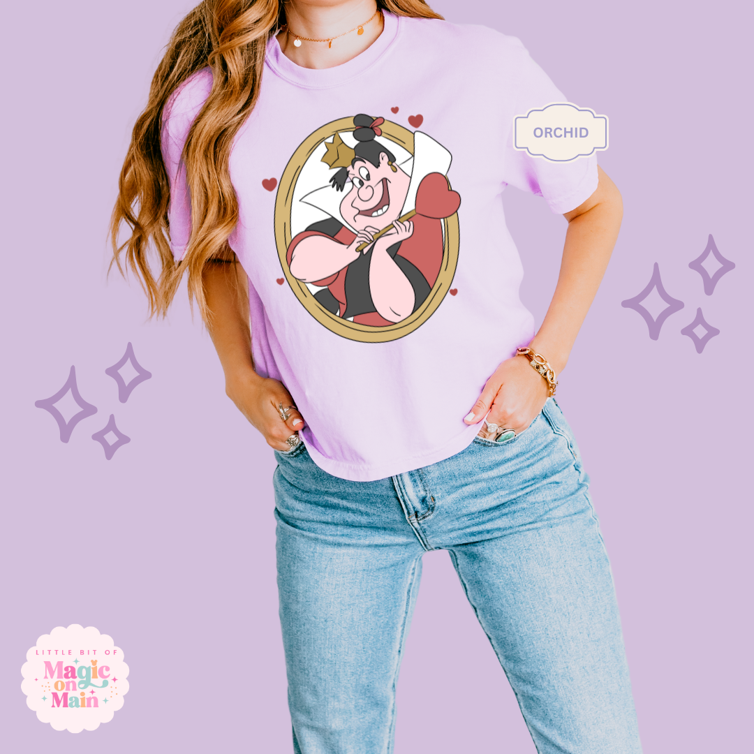 PRINTED QUEEN OF HEARTS  - EXCLUSIVE TO MoM - WOMENS BOXY T-SHIRT