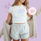 PRINTED MAGICAL (TEXT) - EXCLUSIVE TO MoM - WOMENS CROPPED RIBBED BABY TEE