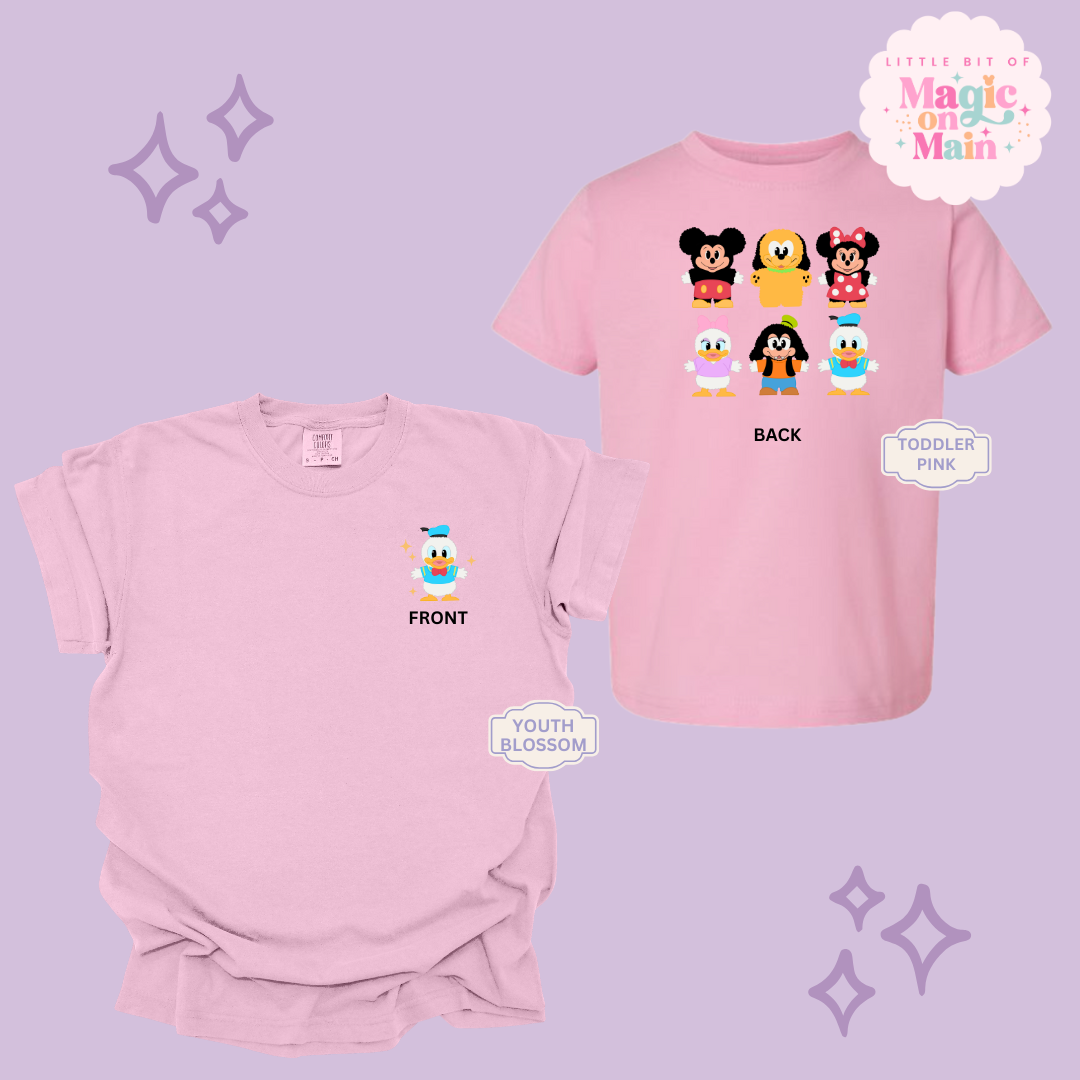 STUFFED CHARACTERS FRONT AND BACK PRINT - DONALD - YOUTH/TODDLER